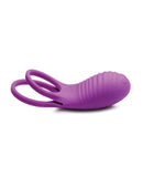 Curve Toys Gossip Love Loops 10X Silicone Cock Ring w/Remote - Violet