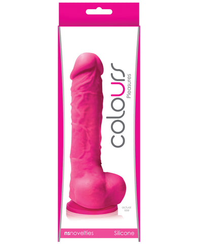 NS Novelties Colours Pleasures 5" Dong w/Suction Cup - Pink