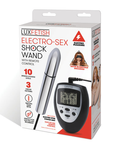 Lux Fetish Electro Sex Shock Wand w/Remote