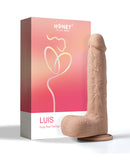 Luis App Controlled Realistic 8.5" Thrusting Dildo Vibrator w/Clit Licker - Ivory