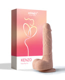 Kenzo App Controlled Realistic 9.5" Thrusting Dildo Vibrator - Ivory