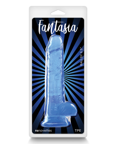 Fantasia Ballsy 6.5" Dildo - Blue