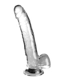 King Cock Clear 9" Cock w/Balls - Clear