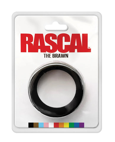 Rascal The Brawn Silicone Cock Ring - Black