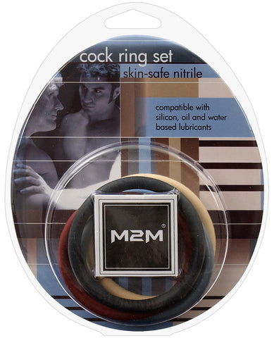 M2M Nitrile 2" Cock Ring - Asst Pack of 5