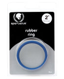 Rubber Cock Ring - 2" Blue
