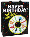 Happy Birthday You Are Older Than....Spinner Gift Bag