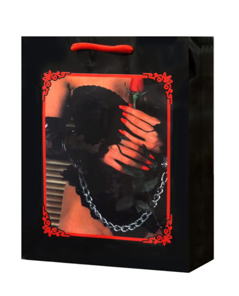 Lady Lace Lingerie w/Rose & Handcuffs Gift Bag
