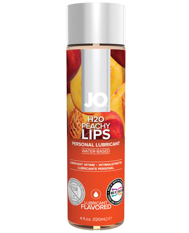 System JO H2O Flavored Lubricant - 4 fl oz Peachy Lips
