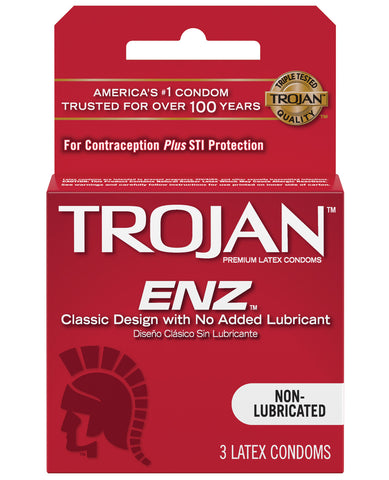 Trojan Enz Non Lubricated - Box of 3