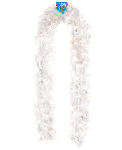 Lightweight Feather Boa - White