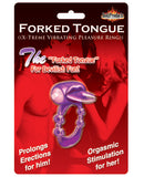 X-treme Vibe Forked Tongue Pleasure Ring - Purple