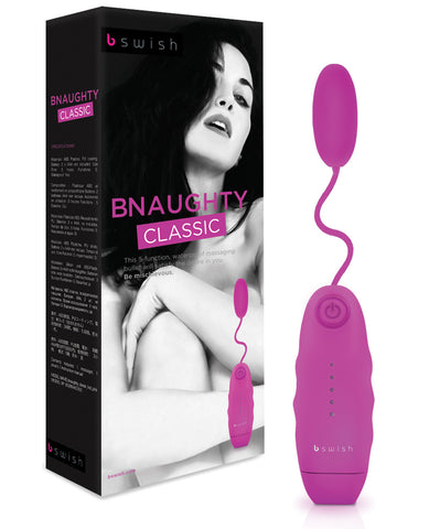 Bnaughty Classic Vibrating Bullet - Hot Pink