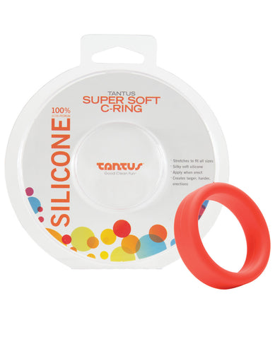 Tantus 1.5" Supersoft C Ring - Red