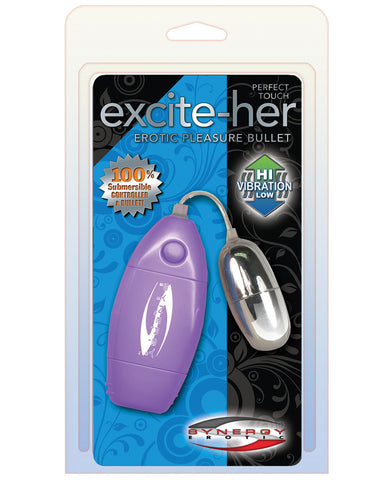 Perfect Touch Excite-Her Erotic Pleasure Bullet - Pastel Lavender