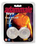 Adam Male Cock N Load Cock Rings - Clear, Penis Enhancement,- www.gspotzone.com