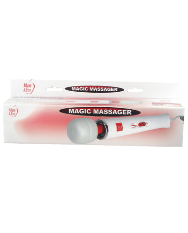 Adam & Eve Magic Massager - White/Red, Massage Products,- www.gspotzone.com