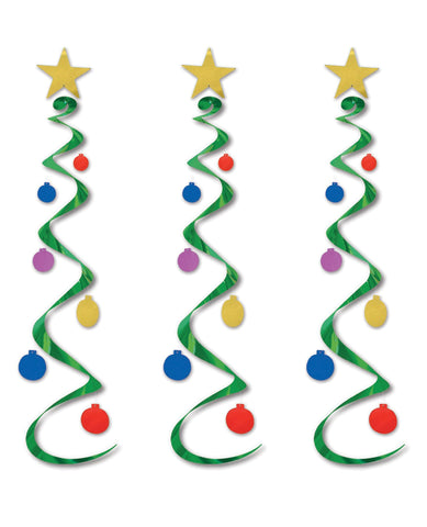Holiday Tree Whirls Décor - Multi Color