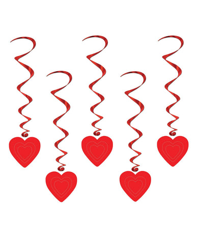 Valentines Heart Whirls - Red