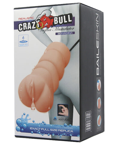 Crazy Bull Lubeless Masturbator Sleeve - Vagina
