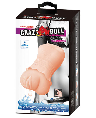 Crazy Bull Lubeless Masturbator Sleeve w/Skirt - Vagina
