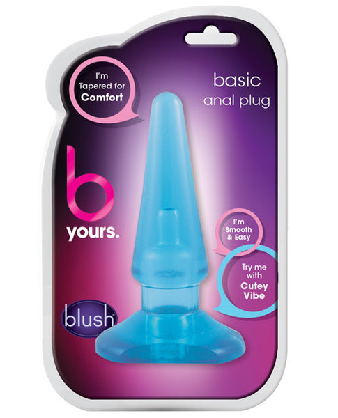 Blush Basic Anal Plug - Blue - www.gspotzone.com - 1