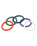 1.5" Rubber Cock Ring Set - Rainbow Pack of 5, Penis Enhancement,- www.gspotzone.com