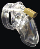 CB-6000 2 1/2" Cock Cage and Lock Set - Clear