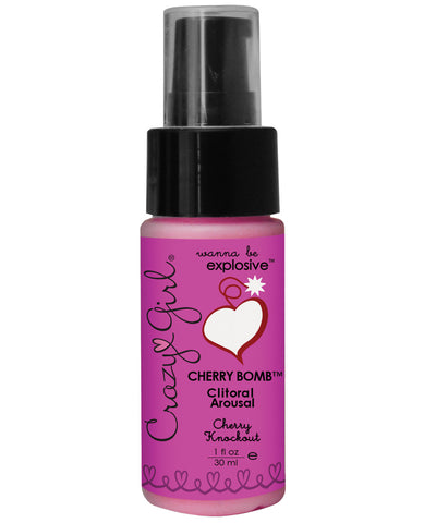 Crazy Girl Clitoral Arousal Gel - 1 oz Pump Bottle Cherry Knockout