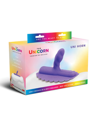 The Cowgirl Unicorn Uni Horn Silicone Attachment - Purple