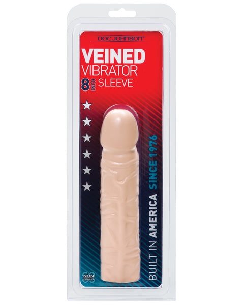 Veined 8-inch Vibrator Sleeve