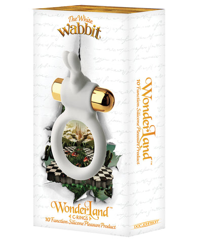 Wonderland The White Wabbit C Ring - 10 Function White