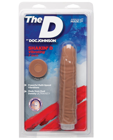 The D 7" Vibrating Shakin D - Caramel