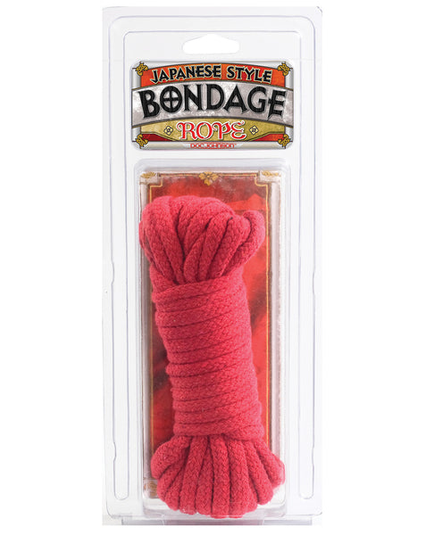 Japanese Style Bondage Cotton Rope - Red