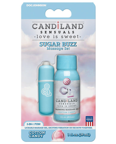 Candiland Sugar Buzz Massager Set - Cotton Candy