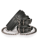 Easy Toys Leather Collar w/Anklecuff - Black