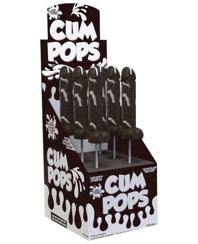 Cum Cock Pops Display - Dark Chocolate Display of 6