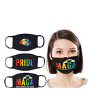 Hott Products Maskerade Masks - Pride/Gay Again/ Rainbow Kiss Pack of 3