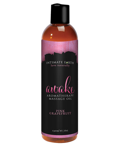 Intimate Earth Awake Massage Oil - 240 ml Black Pepper & Pink Grapefruit