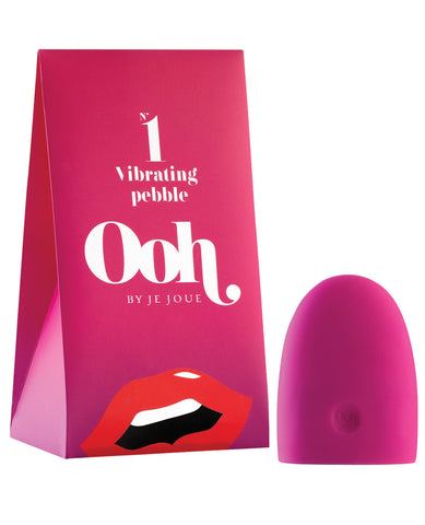 Ooh by Je Joue No 1 Vibrating Pebble (Motor Sold Separately JJLMO-WH) - Hot Pink