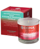 Dona Kissable Massage Candle - 4.75 oz Stawberry Souffle