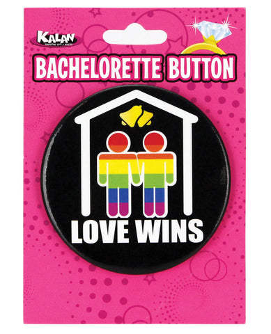 3" Button Men - Love Wins