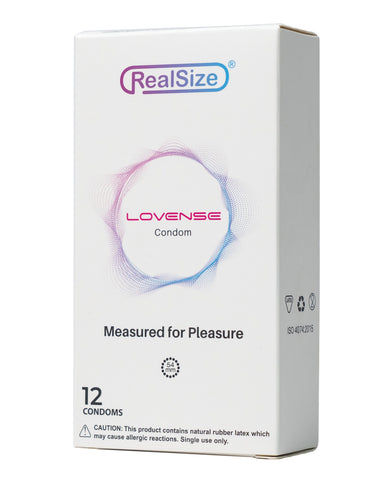 Lovense RealSize 54mm Condoms - Box of 12