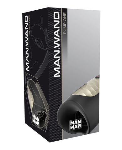 Man Wand Heat Suction and Vibe Pump - Black