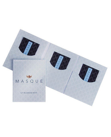 Masque Strawberry Sexual Flavors Wallet Singles - Pack of 3