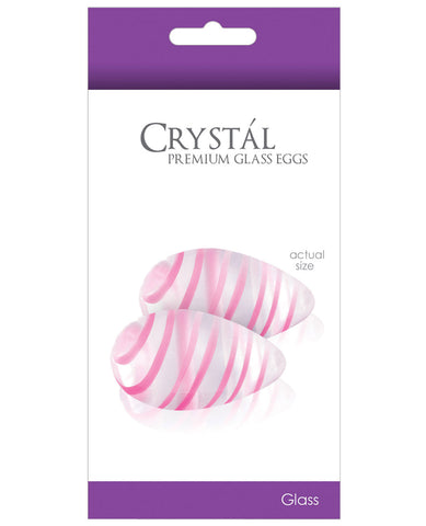 NS Novelties Crystal Glass Eggs - Clear