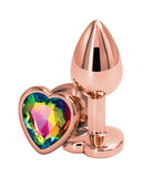 Rear Assets Rose Gold Heart Small - Rainbow