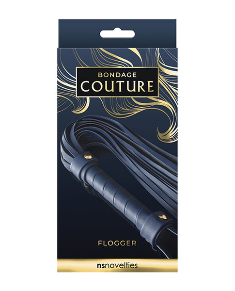 Bondage Couture Flogger - Blue