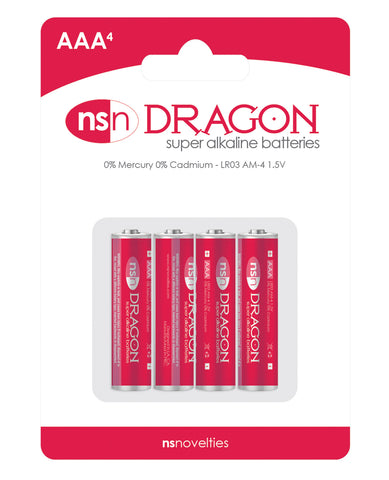 Dragon Alkaline Batteries - AAA Pack of 4
