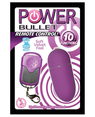 Remote Control Power Bullet 10 Function - Purple